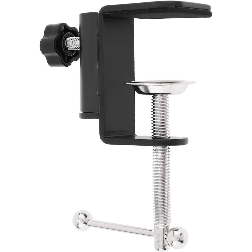RTNLIT Suporte de Mesa Universal em Forma de C para Microfone com Braço Articulado e Parafuso de Posicionamento Ajustáve