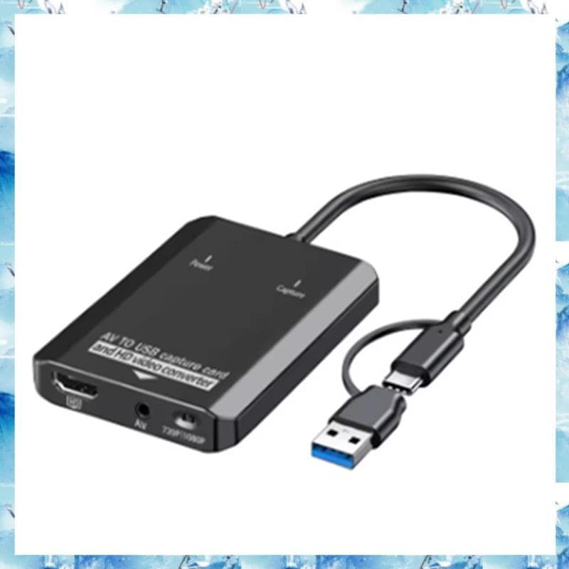 [Bcpx] Para Conversor Digital Adaptador HDTV Placa De Captura De Vídeo USB VCR/AV/PS2 /