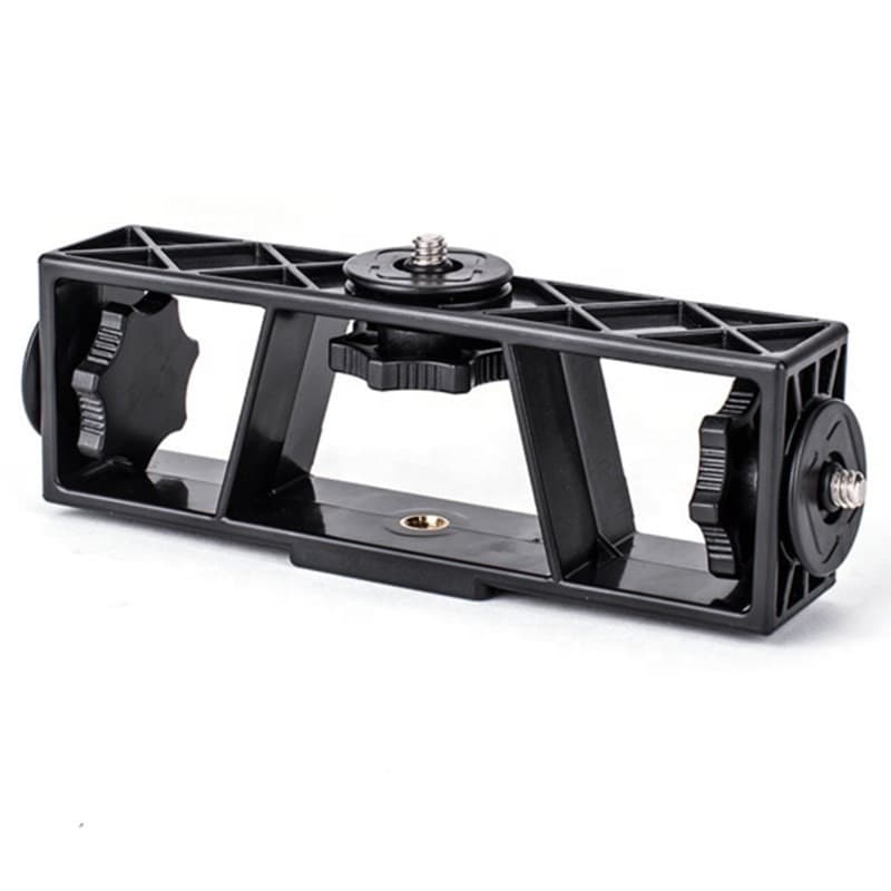 Suporte Triplo Celular Camera Led Microfone Transmissao Live