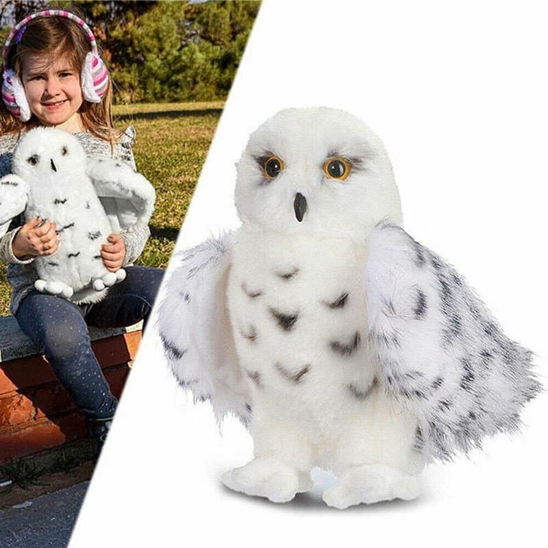 20/25/30CM Feiticeiro Boneco De Pelúcia De Coruja De Neve Vívida Realista Animal Xmas Kids