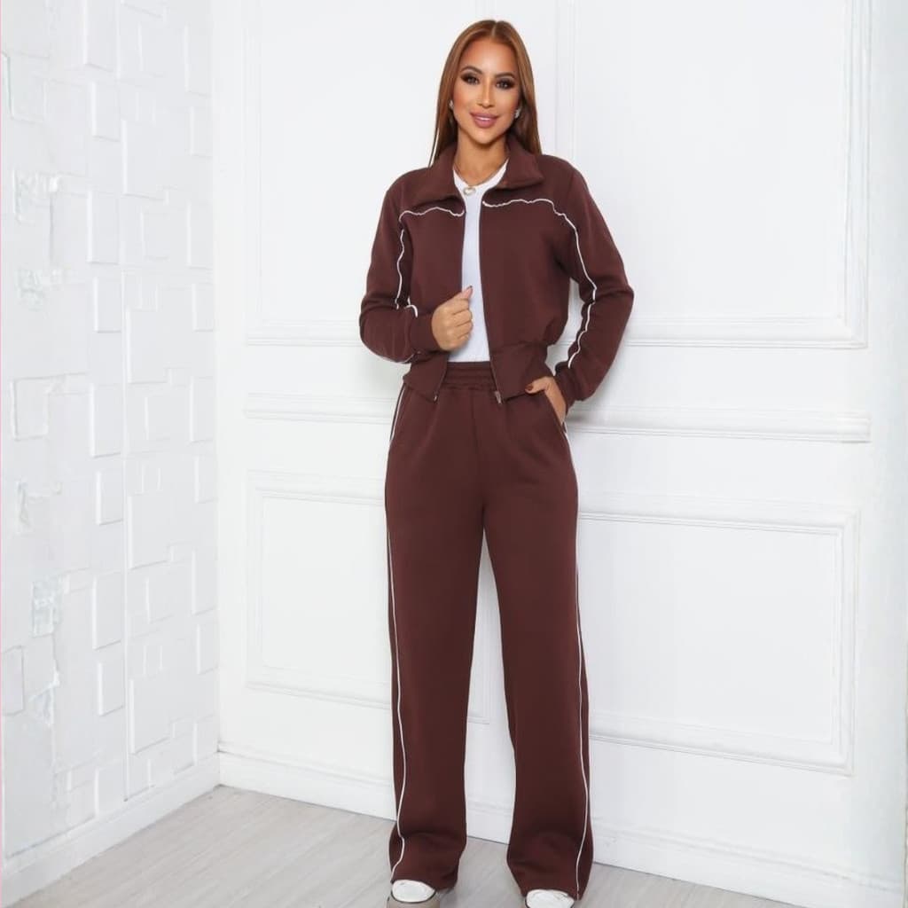 Moletom Kit Conjunto Frio e Calça com Tecido Flanelado Confortavel Envio Imediato