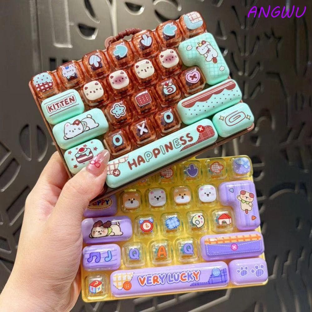 Pingente De Mini Teclado ANGWU , Brinquedo De Botão De Descompressão De Simulação De 26 Teclas , Design Fofo