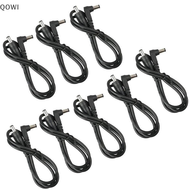 qo 8 Peças Cabo DC Pedal De Efeito De Guitarra Remendo Chumbo/60cm Tamanho 2.1 mm br