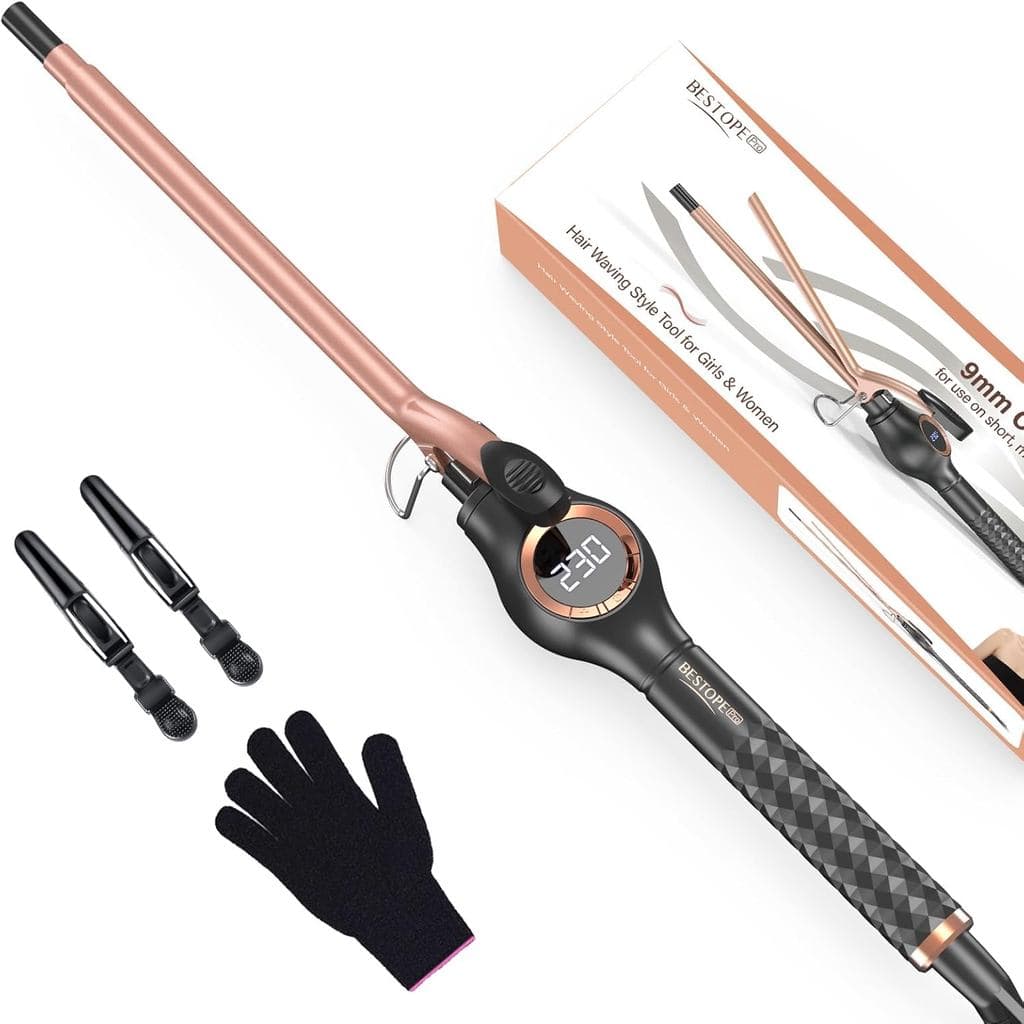 Modelador de cachos BESTOPE PRO de 9mm, um modelador de cachos especial para modelagem de cabelo, com múltiplas configur