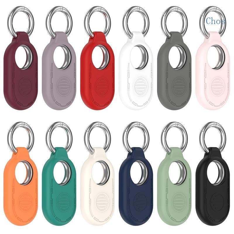 Chos Capa Silicone Para SmartTag 2, Anti-Arranhões, Estojo Transporte Chaveiro, Perda