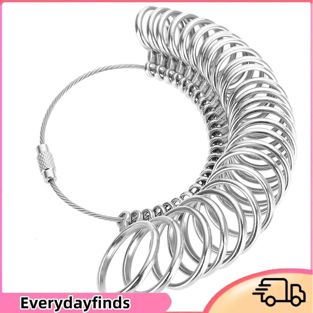 Everydayfinds-br Everydayfinds-br Ferramenta de medição de dimensionador de anel Medidor de dedo / dimensionamento de