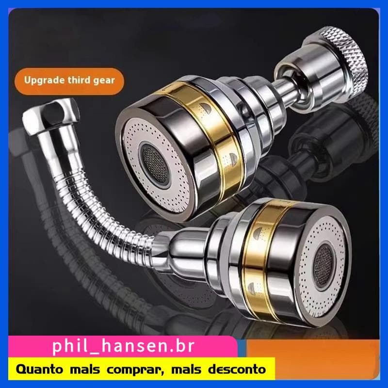 Cozinha 360 ° Torneira De Latão Rotativa Aerador Extensão Tubo Fabricante Pressão Impulsionador Bico Água