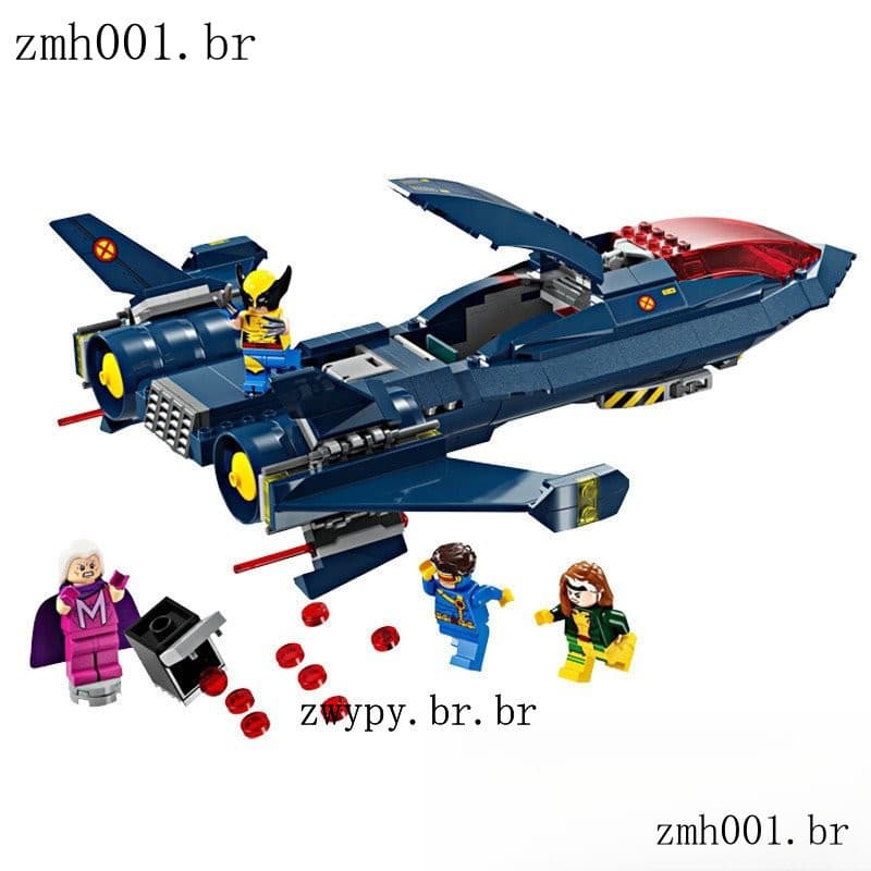 Compatible Lego Marvel 76281 X-Men Jet Avião Blocos De Construção Brinquedos Educativos Presentes Criança 359 Peças
