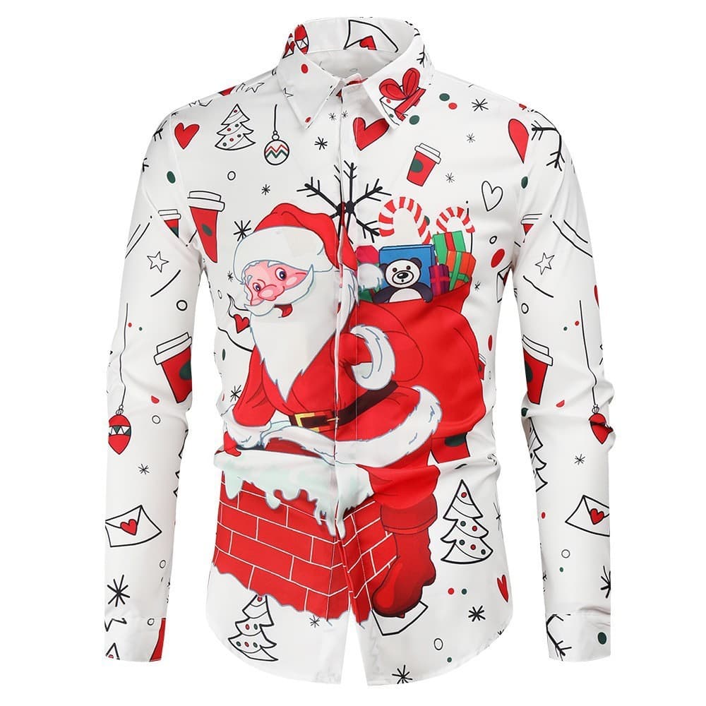Cross-Border europa américa venda quente impressão 3D série de natal diversão criativa Casual solto férias limitado cami