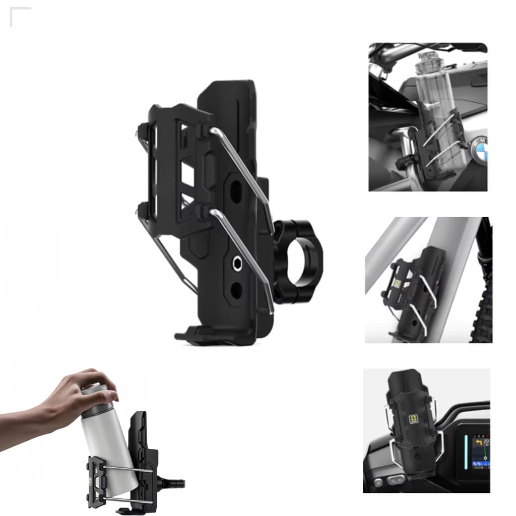Suporte Ajustável Garrafa Porta Copo Clipe Rápido para Motos Bicicletas Bike