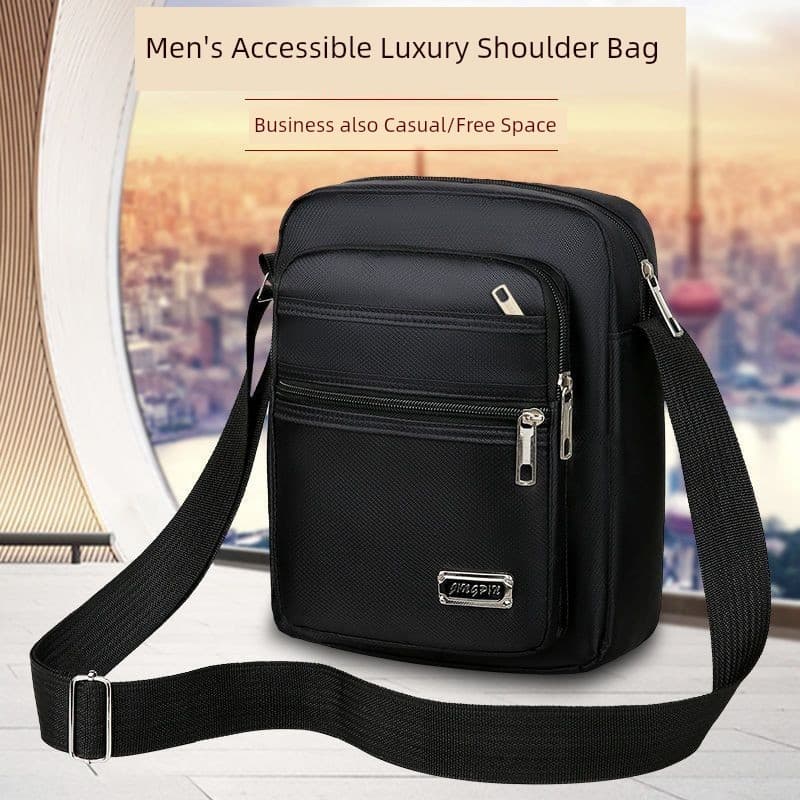 Bolsa masculina Oxford pano bolsa de ombro bolsa mensageiro Casual bolsa de lona masculina mochila pequena maleta de neg