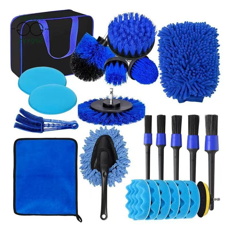 Acessório De Broca Elétrica Escova-Conjunto De 24 Peças De Polimento De Carro-Kit De Limpeza De Cozinha Para Lavagem Elé