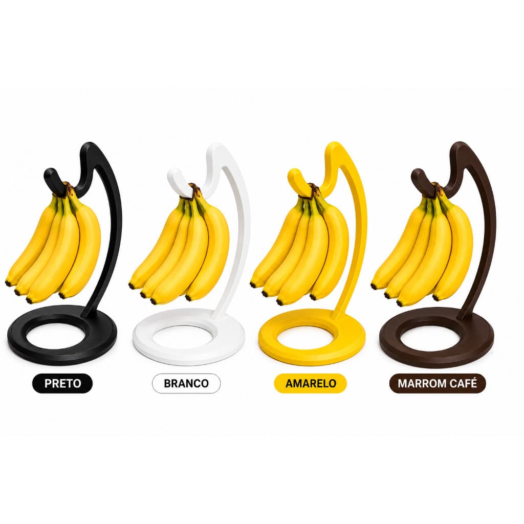 Suporte 3D para cachos de banana, com base estavel, Design sofisticado!