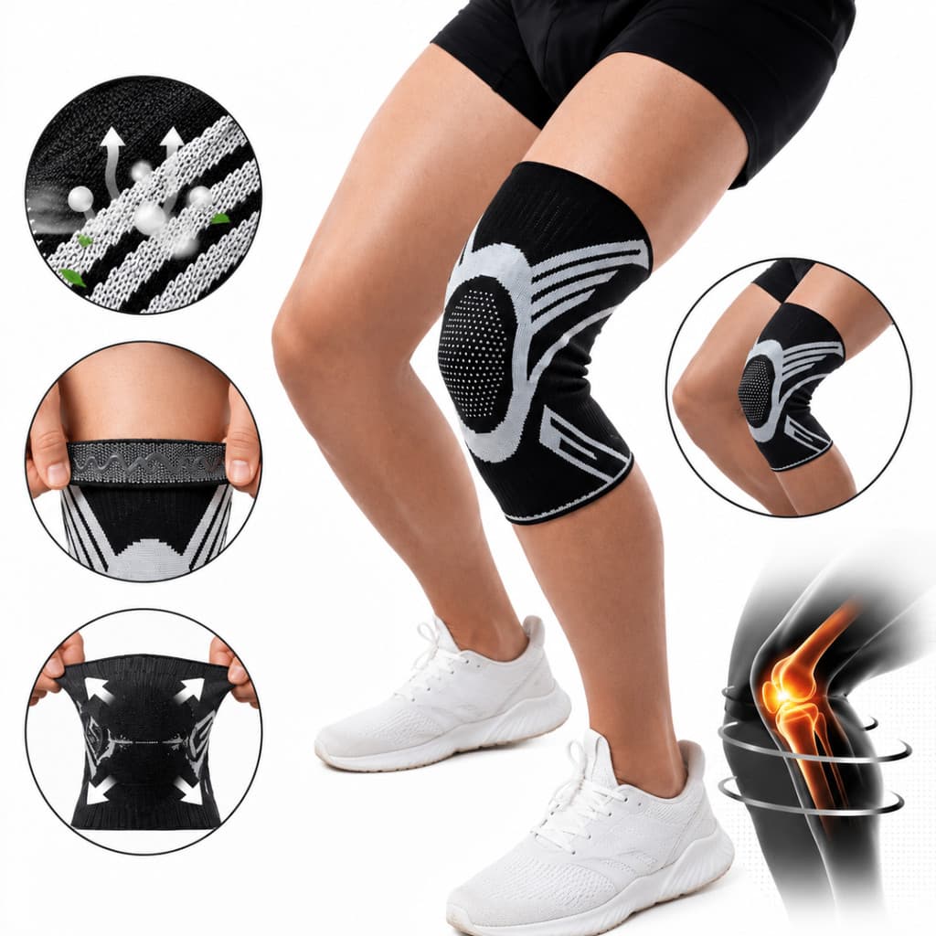 Joelheira Compressiva Suporte Para Joelho Academia Crossfit Ortopédica Protetor Cinta Articular