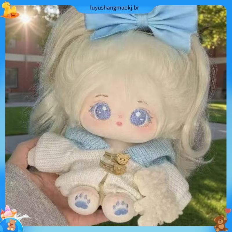 Boneca de algodão esqueleto genuíno boneca de pelúcia intercambiável menina presente de aniversário barato estoque pront