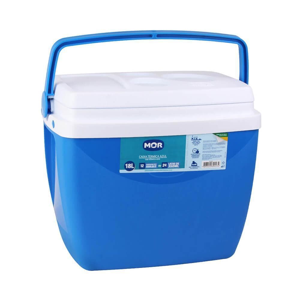 Caixa Térmica Azul 18L - Mor CAIXA TÉRMICA MOR 18L
