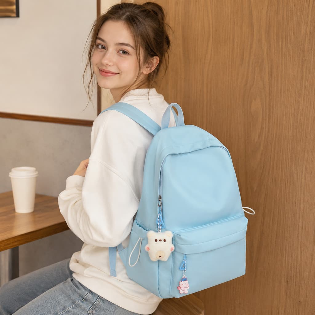 JAMI JAMI Mochila Feminina Escolar Universitária De Viagem Moda Casual Unissex X218