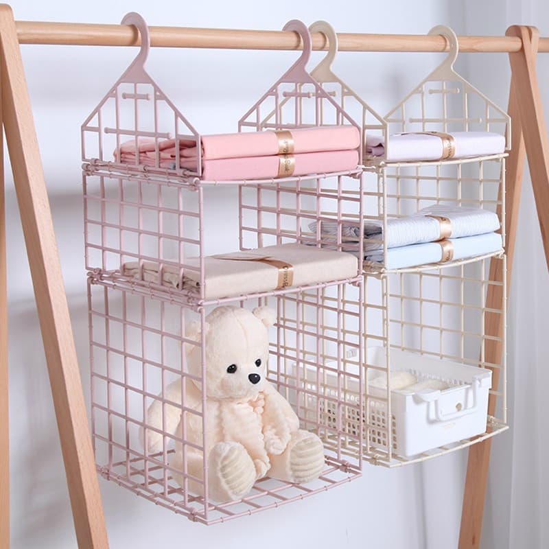 Organizador de armazenamento de guarda-roupa, ferramenta útil, dormitório, guarda-roupa, multicamadas, divisória em cama