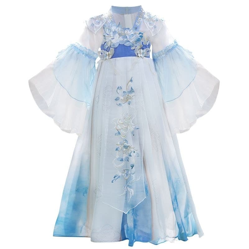Meninas Hanfu primavera 2026 saia estilo antigo Super fada menina aniversário Tang terno traje antigo