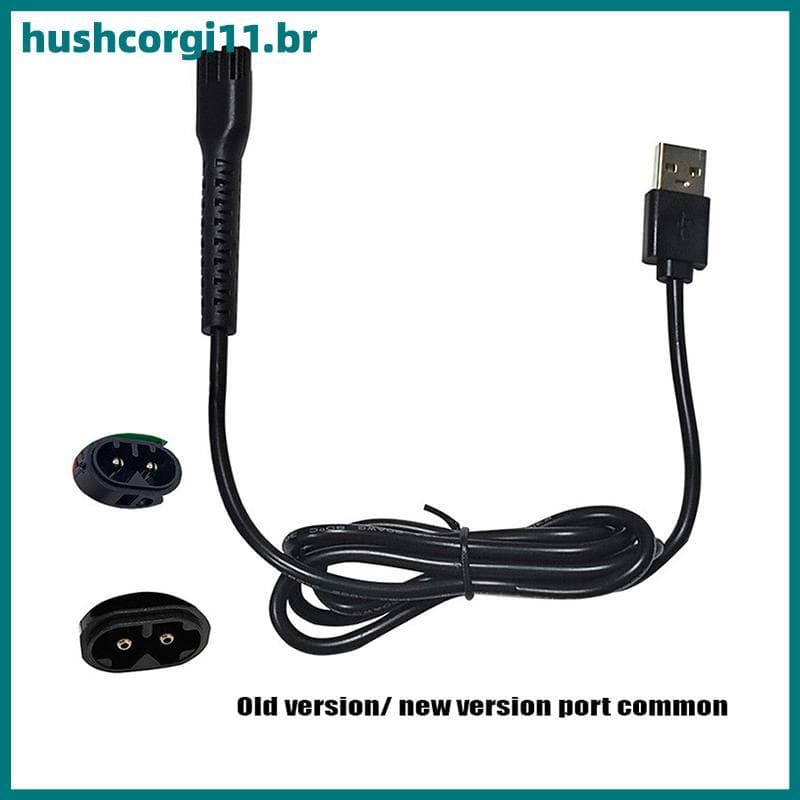 Cabo Adaptador De Carregamento USB HUSH 5V Para Máquina De Cortar Cabelo Elétrica 8148/8591/8504 BR