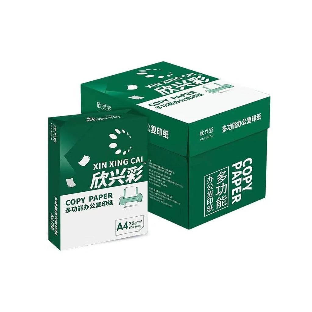Xinxingcai 70g A4 A5 Papel de cópia Engrossado Papel de impressão Pacote único 500 folhas de escritório Papel de r