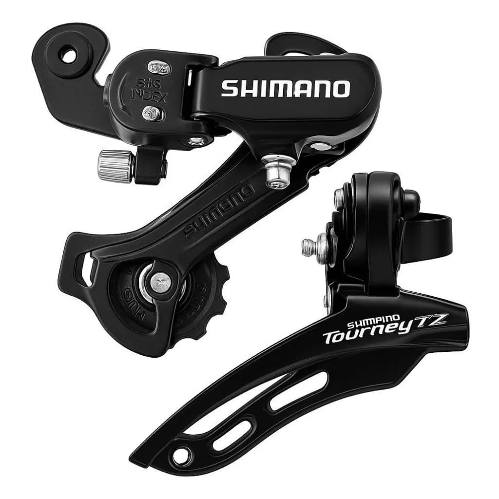 Kit Câmbios Shimano Tourney 21 Velocidades (Dianteiro e Traseiro) Bicicleta Aro 26 e 29 3x7v