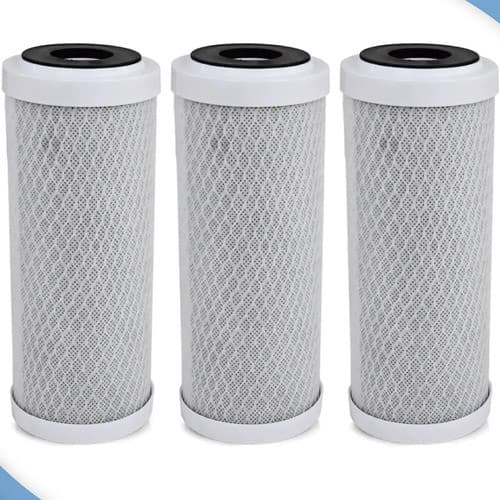 Kit 3 Refil Carbon Block Para Pou 7  Filtro Acqua 200 Reposição Azul-aço