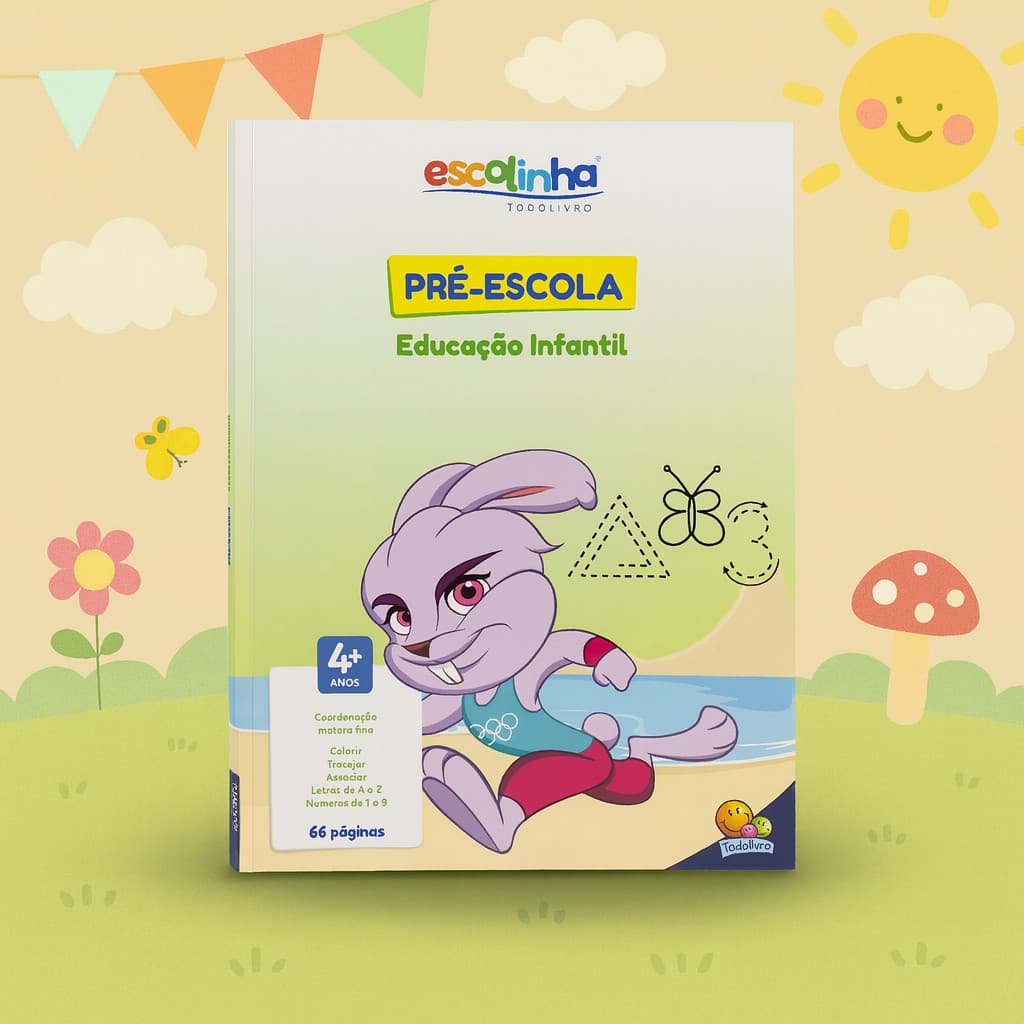Livro Apostila De Estudos : Pré-Escola Educação Infantil Exercícios Atividades E Jogos Para Crianças
