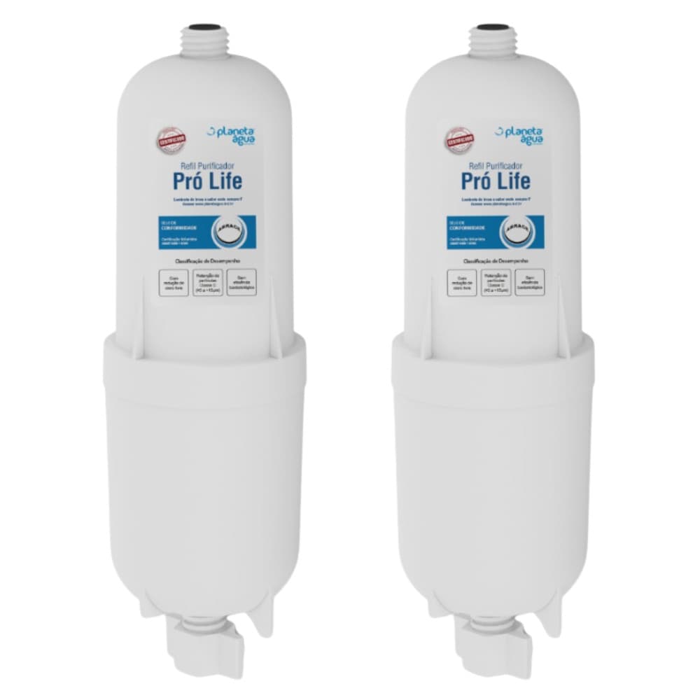 Filtro Refil para Purificadores de Água Soft -  Kit com 2 - Planeta Água