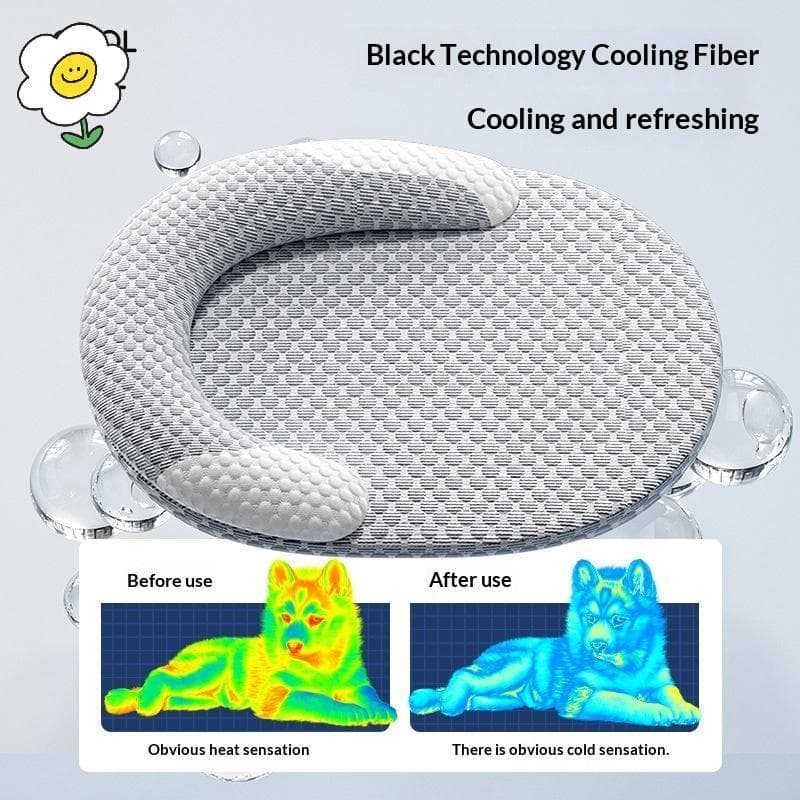 maoting } Cama Para Animais De Estimação De Seda Gelada Refrescante Verão Respirável Tapete Cães E Gatos Almofada De Nin