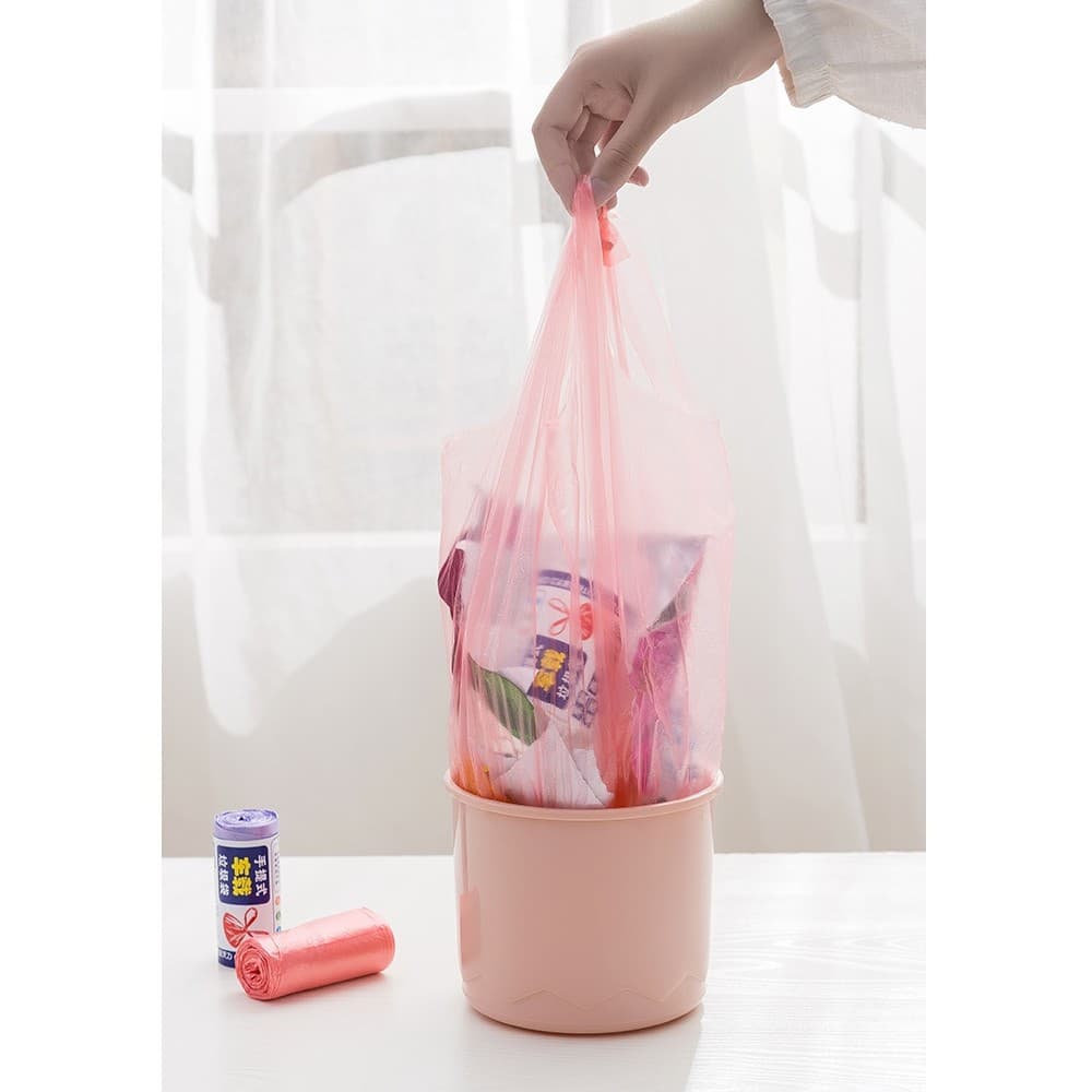 Pequeno pequeno saco de lixo de mesa portátil tipo colete lata de lixo de mesa pequena lata de lixo saco de plástico car