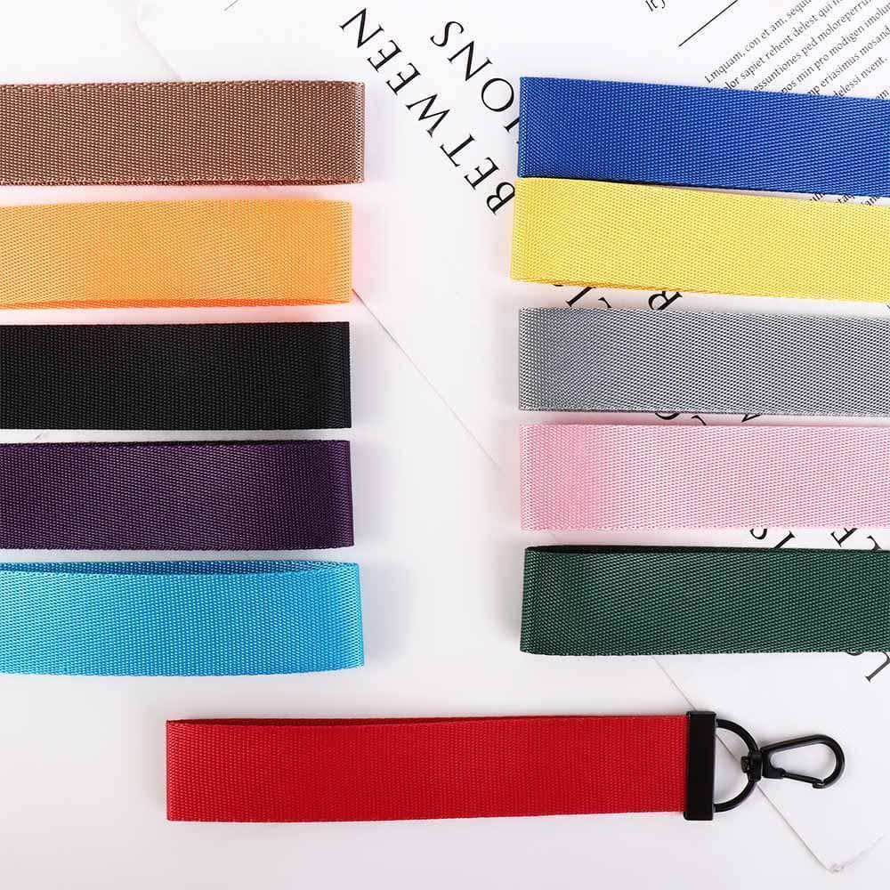 Correias De Telefone Cor Doce 13 Cores Para Mulheres Sólidas Chaveiro De Carro Cordão