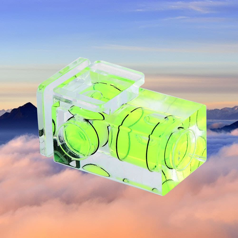 Plástico bidimensional pequeno protetor de sapata capa nível de bolha para câmera slr universal
