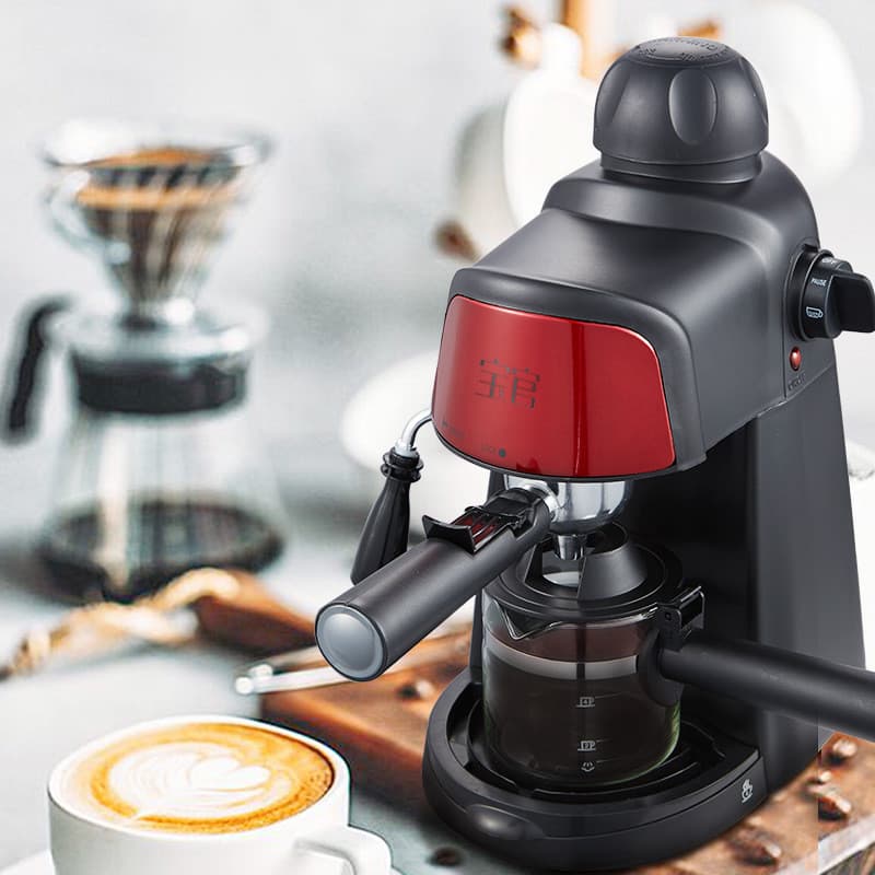 Fornecimento transfronteiriço máquina de café doméstico máquina de café expresso batedor de leite a vapor pequeno Mini s