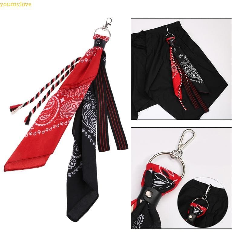 youmylove Paisley Bandana Lenço Carteira Corrente Motociclista Jean Calças Chaveiro