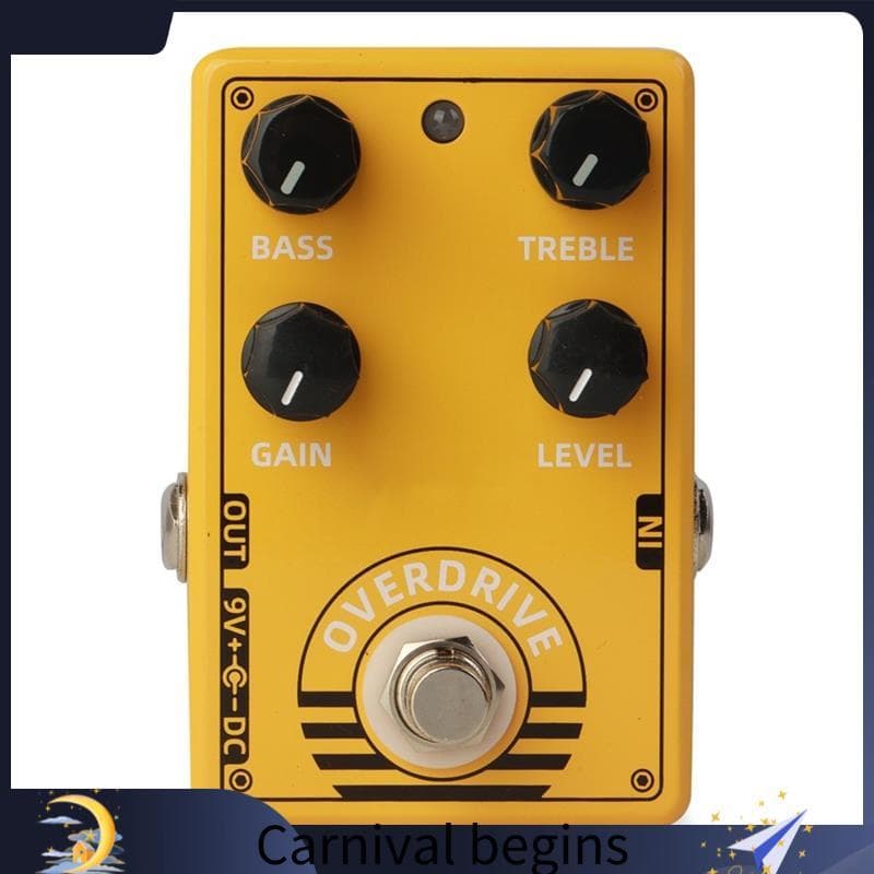 [eileenj3] D-8 Overdrive Pedal De Efeito De Guitarra Elétrica Acessórios Extremamente Versáteis True Bypass