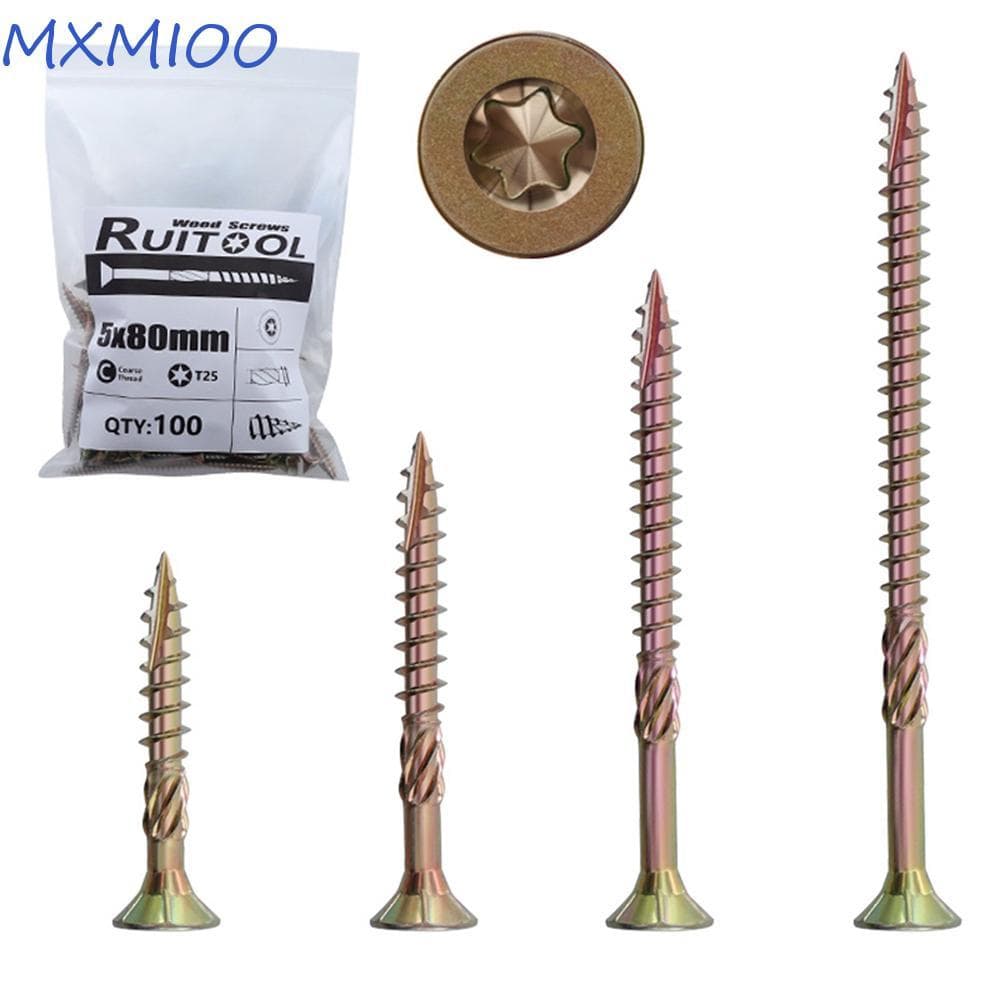 MXMIOO Parafusos Hardware Metal Auto-Roscante Deck Para Cerca 100 PCS Suprimentos Carpintaria