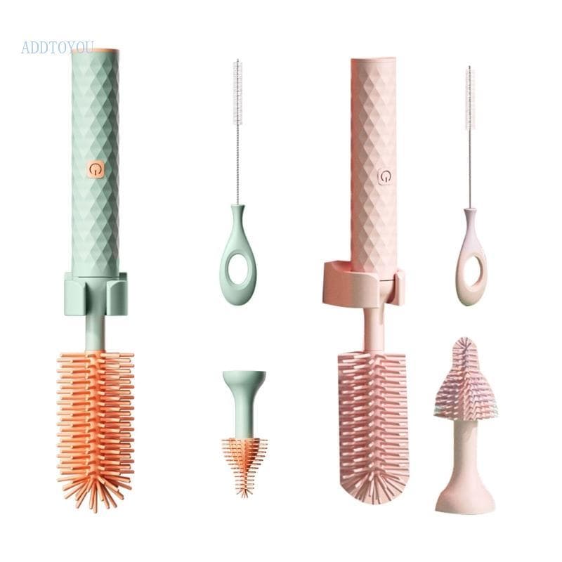 Escovas Elétricas Versáteis Para Mamadeiras, Conjunto Escova Garrafas Silicone, Economia, Elétrica Lim