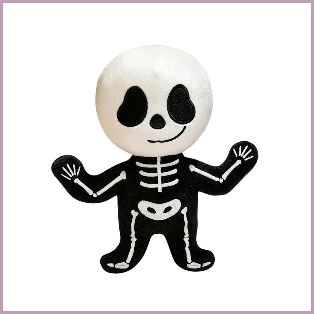 Esqueleto De Pelúcia Macio Decorativo Assustador Boneca De Halloween Travesseiro Brinquedos Para Casa Sala Estar hyss2br