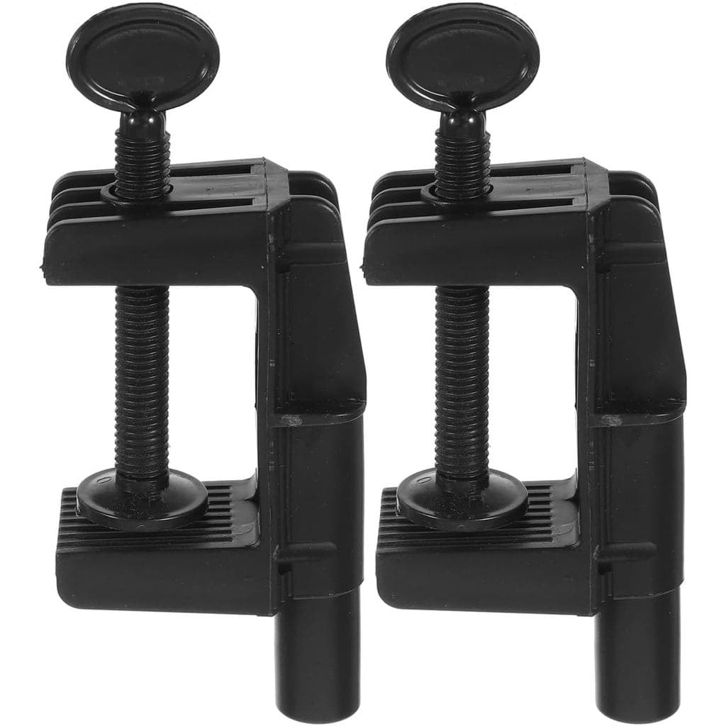 HOMSFOU 2Pcs Balloon Arch Table Clip - Adjustable Desk Clamp Base for Balloon Arch Stand, Wedding & Christmas Party Supp