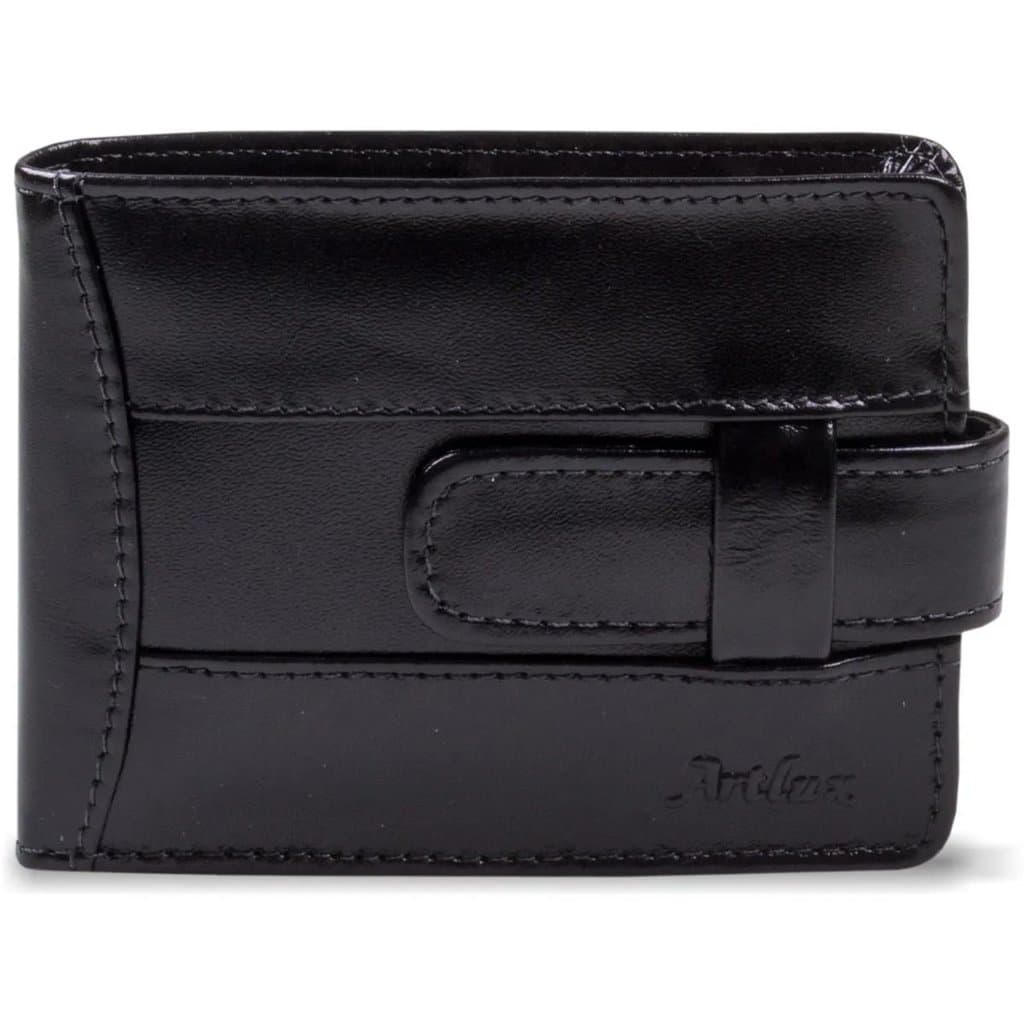 Carteira Masculina Artlux 905 em Couro com RFID e Ponteira 8,2x11 cm