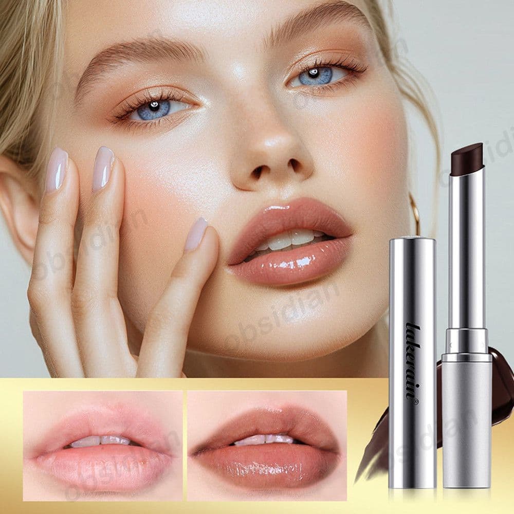 LAKERAIN Smooth Lip Film, Bálsamo Labial Suave e Natural, Essência Labial Delicada, Película Labial Incolor,