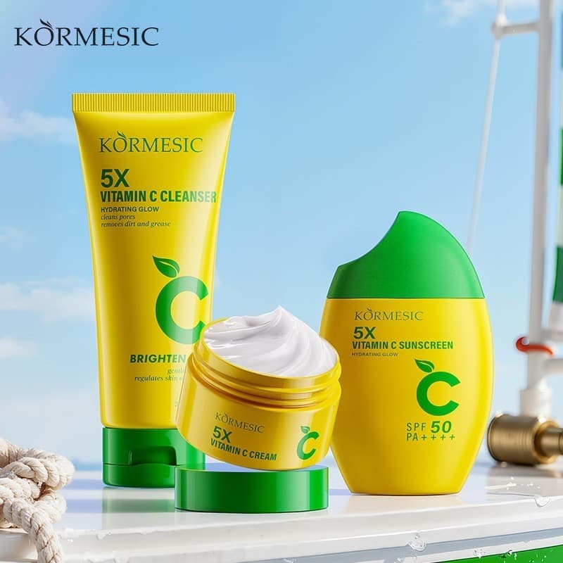Em Estoque Creme De Limpeza Facial Com Vitamina C KORMESIC Q0811