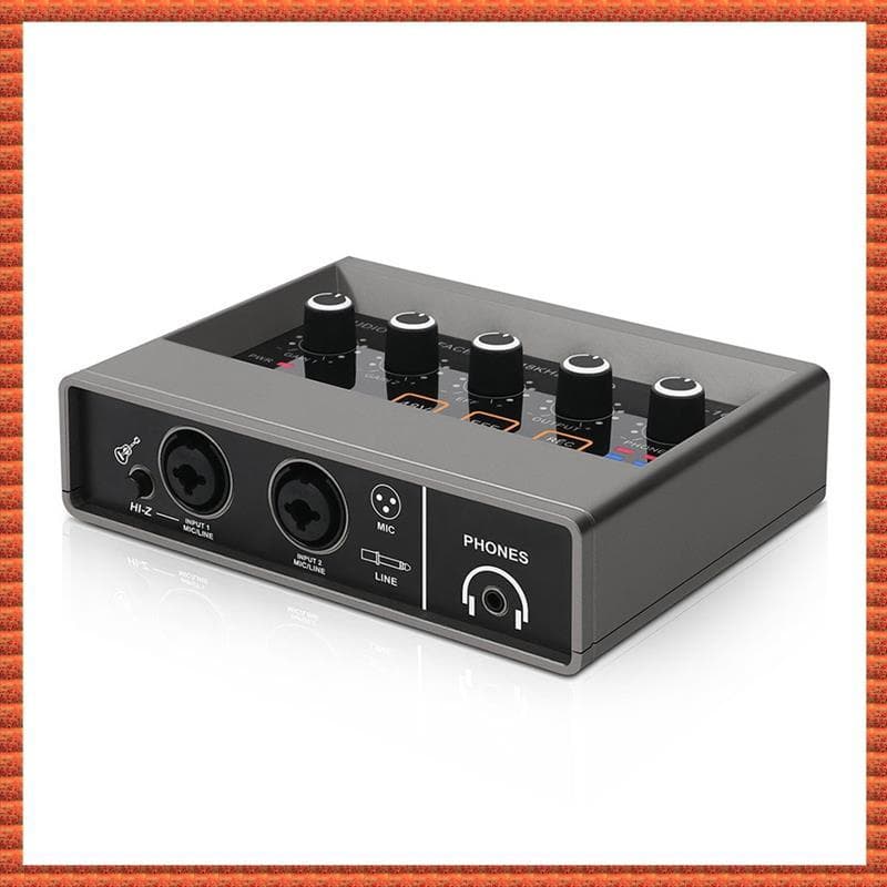 (Zac) Mixer De Áudio Profissional Interface USB Placa De Som Equipamento De DJ Estúdio De Gravação Conversor De Guitarra