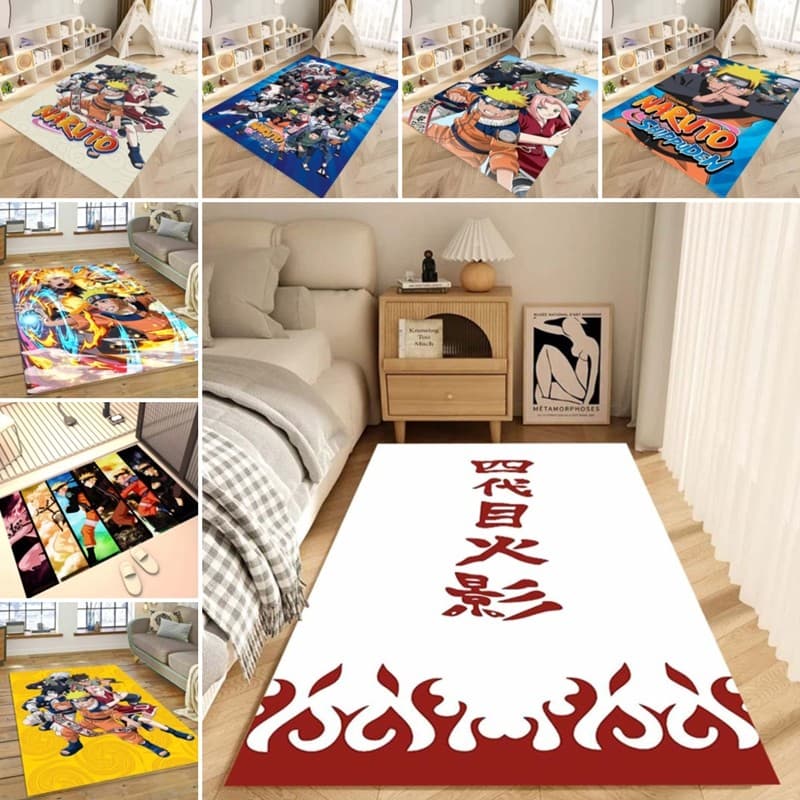 Anime Cartoon Uzumaki naruto naruto padrão tapete durável, fácil de limpar, adequado para cozinha, corredor e decoração