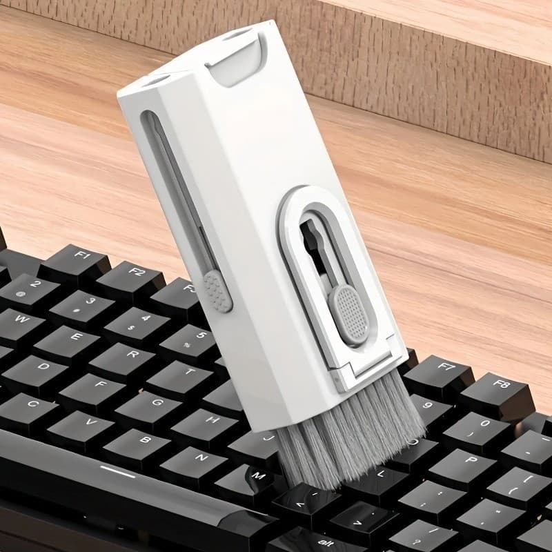 Escova de Limpeza Multifuncional Teclado 8 em 1, Fone de Ouvido, Teclado, Tela de Computador