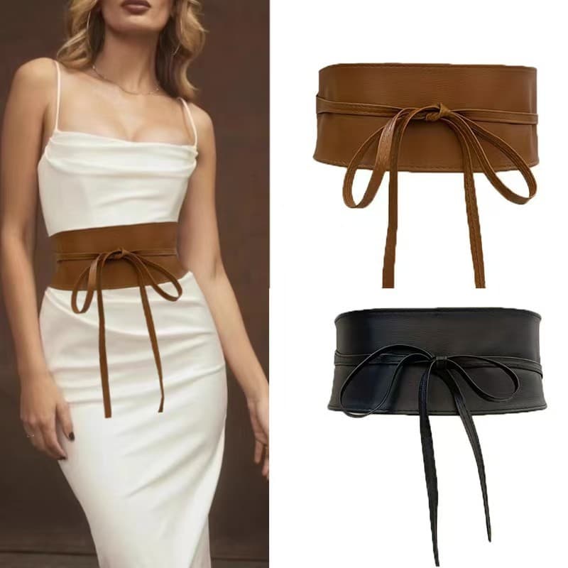 Senhoras cinto High-End cinto largo All-Match espartilho exterior decoração vestido saia forro