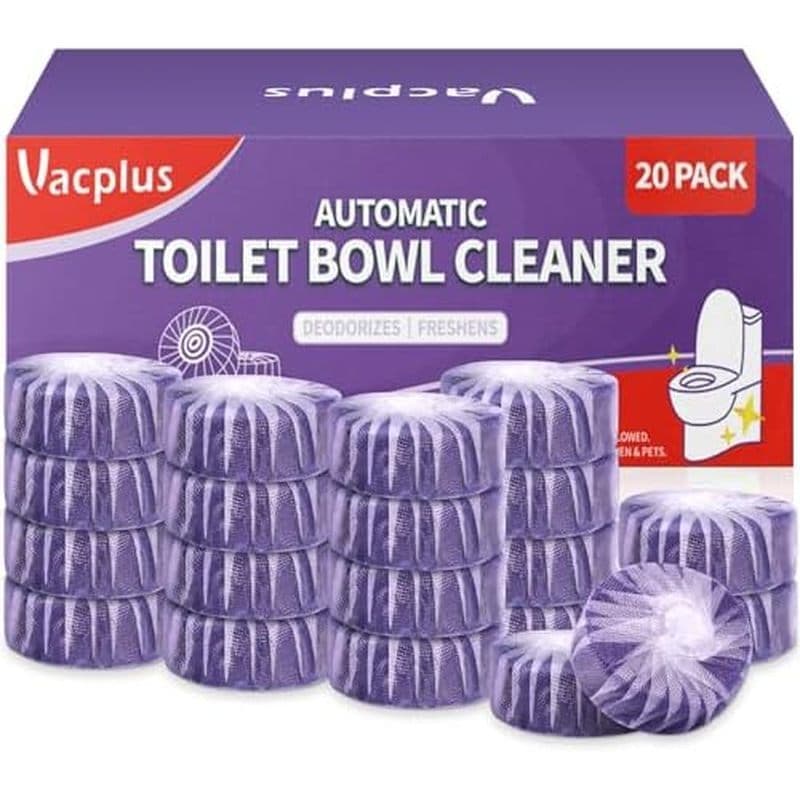 Limpadores De Vaso Sanitário Vacplus-Pacote Com 20 Comprimidos De Limpeza De Longa Duração , Evita Manchas E Amp ; Desod