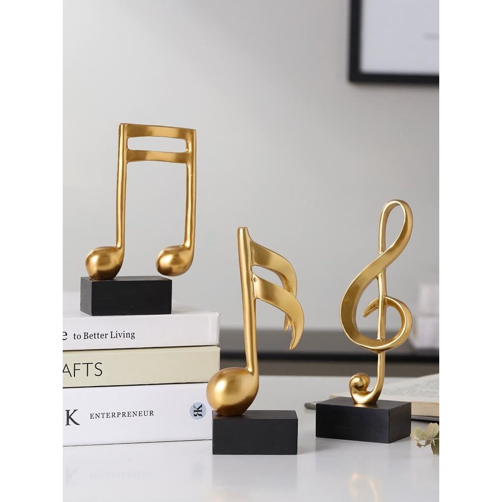 Decoração de mesa música criativa arte notas casa sala estar decoração TV armário vinho jóias ins instrumento Musical pr