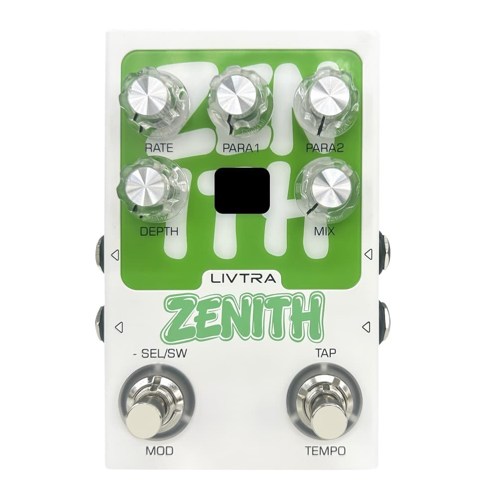 Pedal De Efeito Mod Estéreo LIVTRA ZENITH , 9 Efeitos Hi-Fi , I/O Verdadeiro , Tap Tempo + Gravação USB Para Desempenho